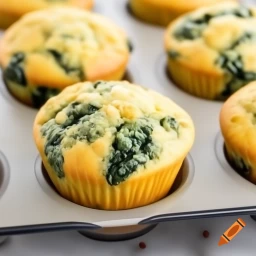 Tofu & Spinach Egg Muffins